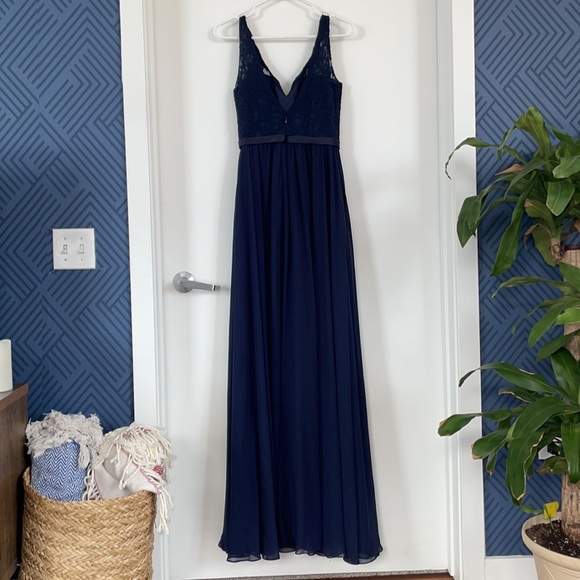 Navy Bridesmaids Dress - Picture 2 of 2